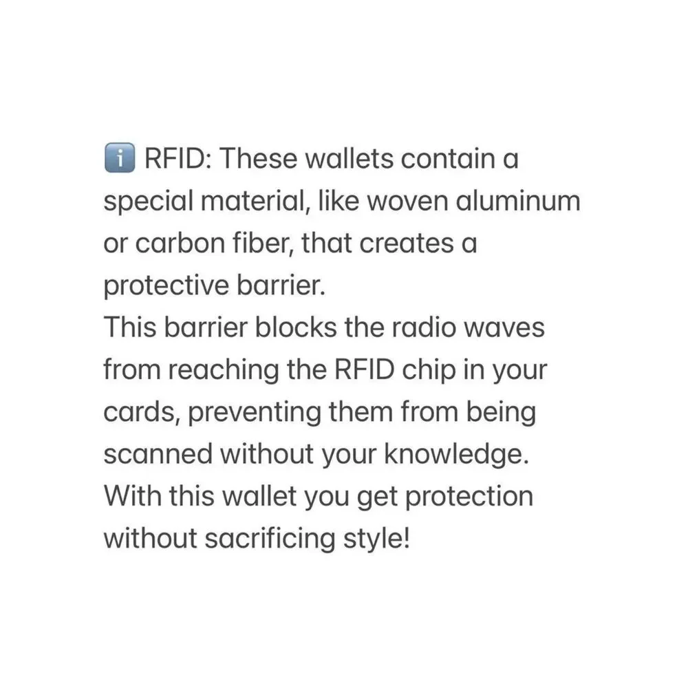 FIONTE RFID Protected Black Genuine Leather Trifold Men’s Wallet